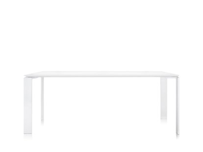 Four Tisch, L 190 x B 79 cm, Soft Touch Weiß, Weiß lackiert