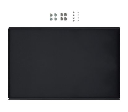 USM Haller Metall-Zwischentablar für USM Haller Regale, Graphitschwarz RAL 9011, 75 cm x 50 cm