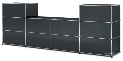 USM Haller Theke Typ 3, Anthrazitgrau RAL 7016, 50 cm