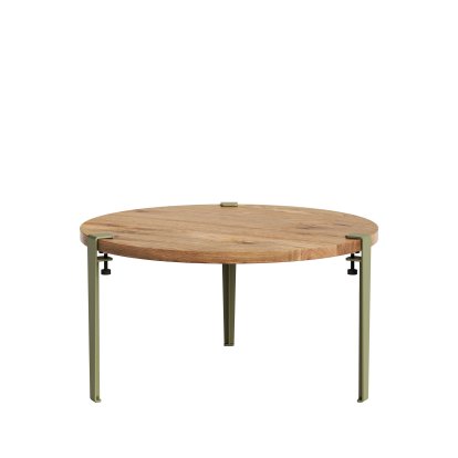 Tiptoe Couchtisch Brooklyn, Eiche recycled, Khakigrün