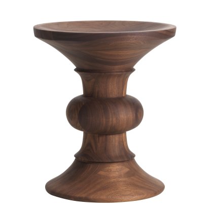 Eames Stools Hocker, Modell B / Nussbaum dunkel