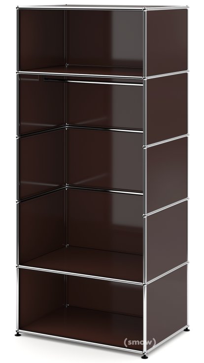 USM Haller Garderobe M mit Kleiderstange Typ 2, USM braun