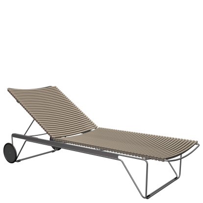 Click Sonnenliege, Beige, Ohne Auflage