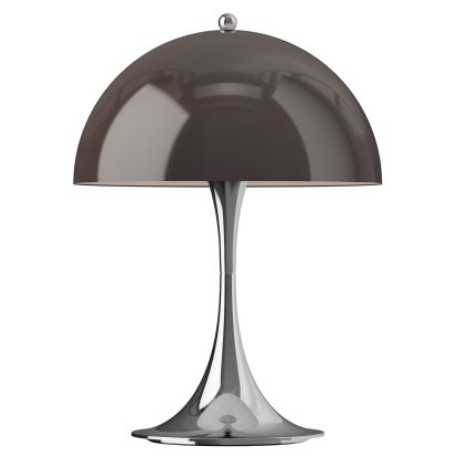 Panthella 250 Akkuleuchte, Chrom opal braun