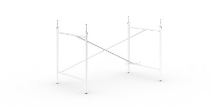 Eiermann 1 Tischgestell , Weiß, versetzt, 110 x 66 cm, Mit Verlängerung (Höhe 72-85 cm)
