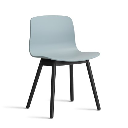 About A Chair AAC 12 Stuhl, Dusty blue 2.0, Eiche schwarz lackiert
