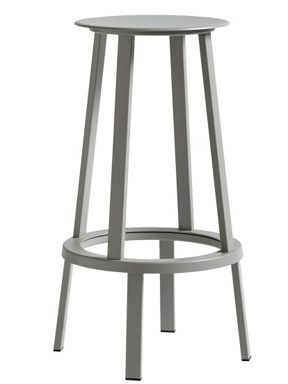 Revolver Barhocker, Barvariante: Sitzhöhe 76 cm, Sky grey