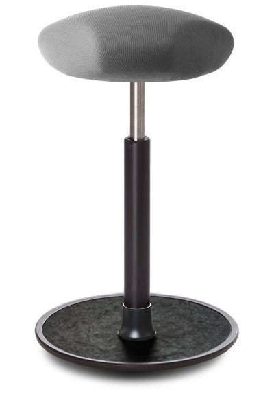 Ongo Free Triangel Hocker, Tall, Gestrick grau