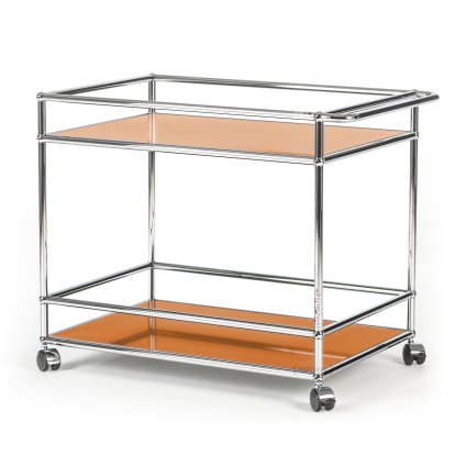 USM Haller Servierwagen Typ 2, Reinorange RAL 2004