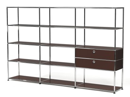 USM Haller Wohnzimmer Regal XL Typ 2, USM braun