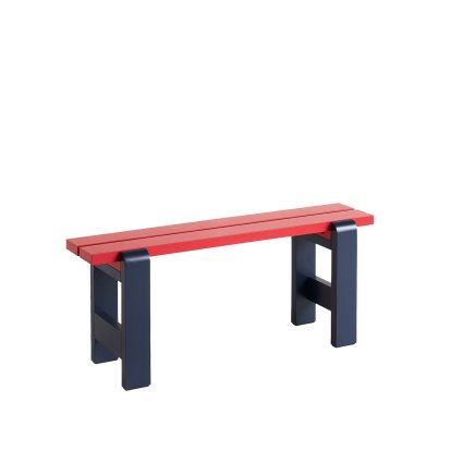 Weekday Duo Bank, Steel blue / Wine red