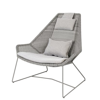 Breeze Loungesessel Highback, Taupe, Focus - Light grey