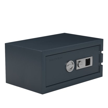 Balzsafe Connect Tresor für USM Haller Regale, 75 cm x 35 cm x 50 cm, Anthrazitgrau RAL 7016, Elektronisches Zahlenkombinationsschloss mit Revisionsschlüssel