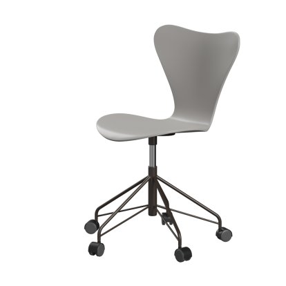 Serie 7 Drehstuhl 3117/3217 New Colours, Ohne Armlehnen, Lack, Nine grey, Brown bronze