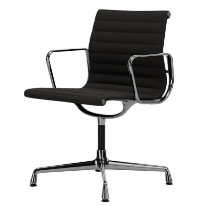 Aluminium Chair EA 103 / EA 104, EA 103 - nicht drehbar, Dunkelgrau, Poliert