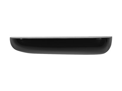 Corniches Wandregal, Groß (H 8,6 x B 45,5 x T 21,9 cm), Schwarz
