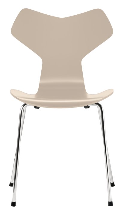 Grand Prix 3130 Stuhl, Lack, Light beige, Chrome