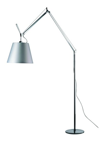 Tolomeo Mega Terra Stehleuchte LED, Satin grau, 42 cm