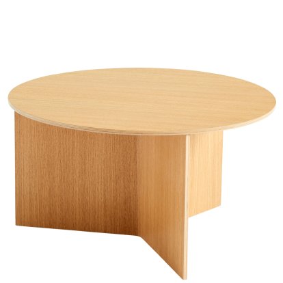 Slit Beistelltisch Holz, H 35,5 x Ø 65 cm, Oak lacquered