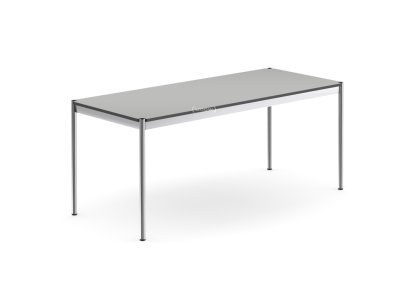USM Haller Tisch, 175 x 75 cm, Kunstharz, Pastellgrau
