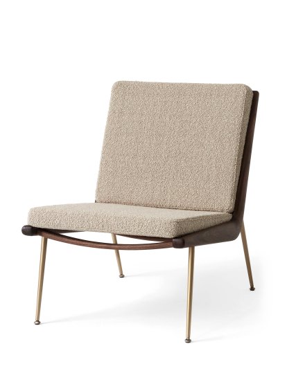 Boomerang HM2 Lounge Sessel , Karakorum, Nussbaum geölt, Ohne Armlehnen