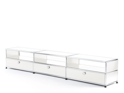 USM Haller HiFi-Lowboard, Reinweiß RAL 9010