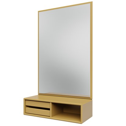 Glance Spiegel mit Ablage, Cumin