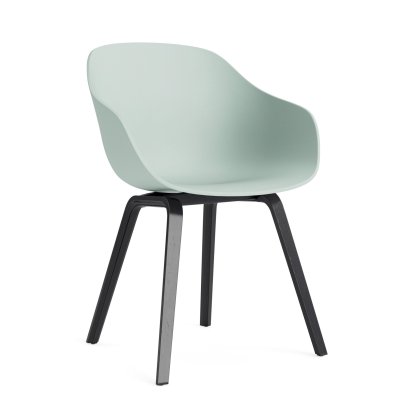 About A Chair AAC 222 Stuhl, Eiche schwarz lackiert, Dusty mint 2.0
