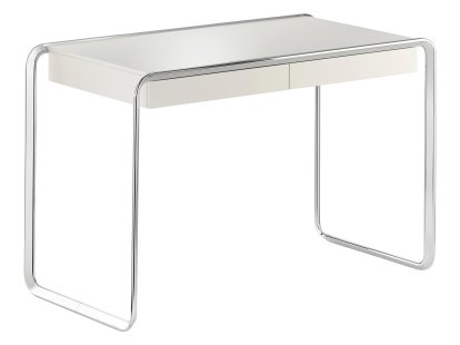 Oblique Schreibtisch K2D, Weiß