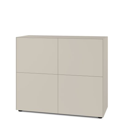 Nex Pur Box 2.0 mit Türen, 40 cm, H 100 cm x B 120 cm (mit zwei Doppeltüren), Silk