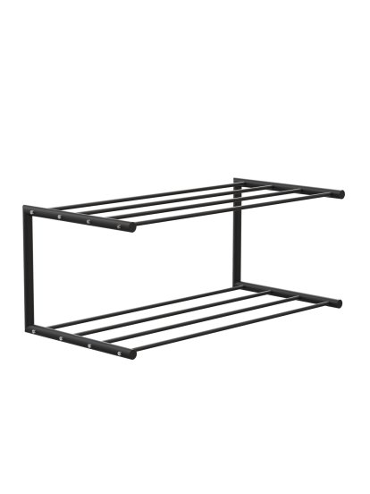 Nova Schuhablage, B 61,9 x T 30 cm, Schwarz matt